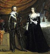 Gerard van Honthorst Prince Frederik Hendrik and his wife Amalia van Solms oil painting artist